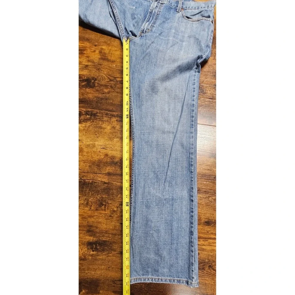 Y2K Levis 527 Jeans Mens 36x34 Blue Med Wash‎ Bootcut Distressed Denim Western